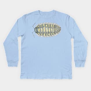 Armadillidium depressum Isopod Kids Long Sleeve T-Shirt